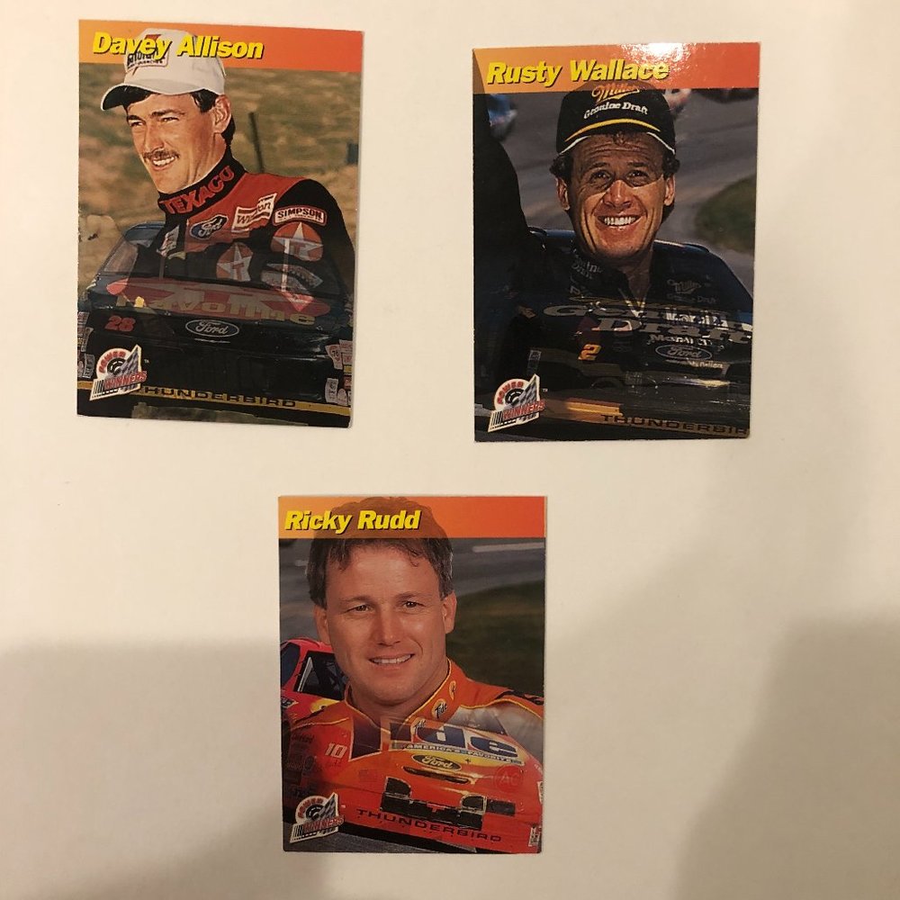 Lot of Three Power Winner Nascar Cards